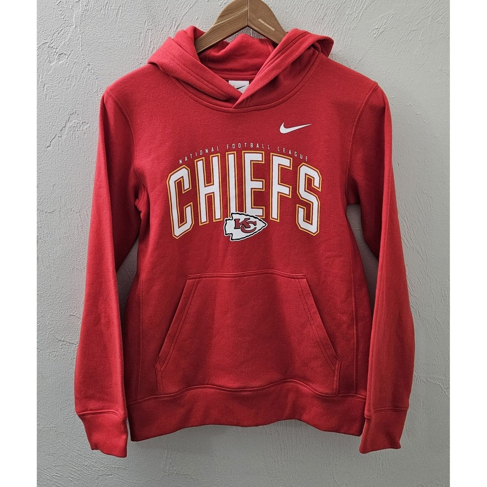 Kansas City Chiefs Hoodie Red NFL Football Pullover Nike KIDS Medium*Please Read
